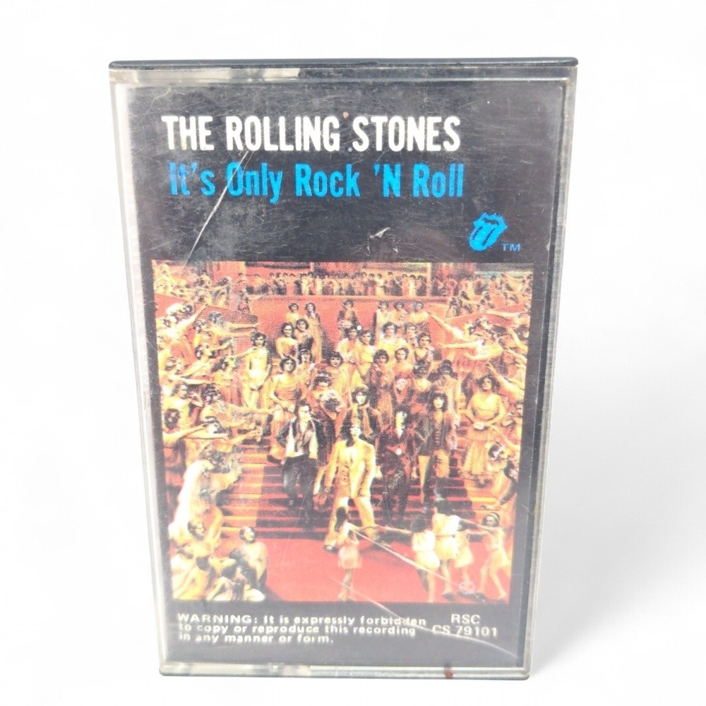VTG Rolling Stones It's Only Rock 'N Roll 1974 Cassette Tape 79101 Classic Rock